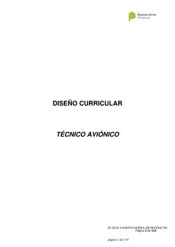 Página 1 de 115 
 
 
 
 
 
 
 
 
DISEÑO CURRICULAR 
 
 
TÉCNICO AVIÓNICO 
 
 
 
 
 
 
 
 
 
IF-2018-31698359-GDEBA-DETE
