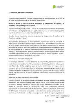 Página 3 de 115 
 
2.2. Funciones que ejerce el profesional  
 
A continuación se presentan funciones y subfunciones de