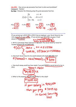 Solving Real-Life Piecewise Problems | PDF | Career & Growth | Teaching ...