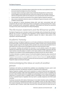 •
promote both the aims of individual subjects (making them more than course aspirations) and linking 
previously isolated kn