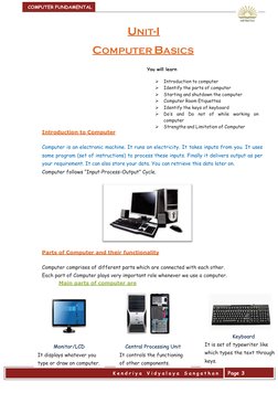 Class - 3 Computer Text Book | PDF | Icon (Computing) | Computer Keyboard