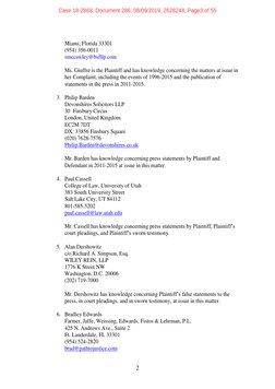 2 
Miami, Florida 33301  
(954) 356-0011  
smccawley@bsfllp.com  
 
Ms. Giuffre is the Plaintiff and has knowledge concerni