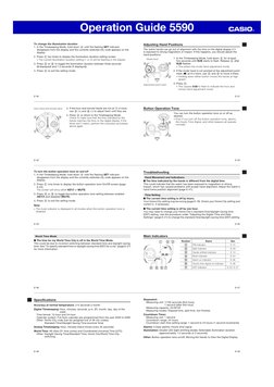 CASIO G-SHOCK 本体 5590 取扱説明書未開封 Manual For Casio G-Shock GA-2000E-4DR Analog-Digital With Carbon