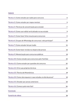 Técnicas de Estudo para Concursos Públicos | PDF | Tempo | Memória