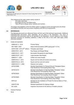 LPIC EPC1 SCU
Document Title:
Document No.
Rev:
Specification for FRP piping and components for (Sea) Cooling Water and Fire