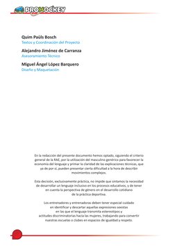 Quim Paüls Bosch
Alejandro Jiménez de Carranza
Miguel Ángel López Barquero
Textos y Coordinación del Proyecto
Asesoramiento T