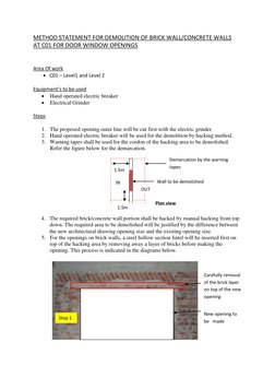 Demolition Method Statement for Brick Walls | PDF | Demolition | Art Media