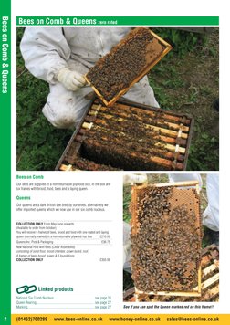 Bees on Comb & Queens
(01452)700289   www.bees-online.co.uk   www.honey-online.co.uk   sales@bees-online.co.uk
2
Bees on Comb