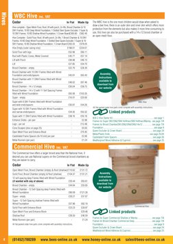 Cedar	
In Flat	
Made Up
Hive complete - Open Mesh Floor, Roof, lift with porch, 2x lifts, Brood Chamber & 10 
DN1 Frames, 10