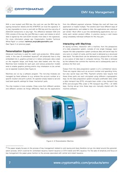 EMV Key Management
www.cryptomathic.com/products/emv
7
With a now trusted card RSA key, the card can use the RSA key for 
sig