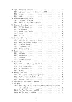 7.3
Agile Development – available . . . . . . . . . . . . . . . . . . . . . . . .
17
7.3.1
Agile rules I learned over the yea