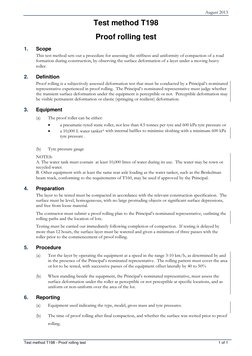 Proof Rolling Test Method T198 | PDF | Tire | Deformation (Engineering)