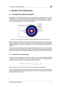 2
Deﬁnition of the Cable System
2
Deﬁnition of the Cable System
2.1
The Single Core Cable Type (TypCab)
The single core cable