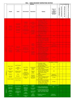 Hsse Matrix Example HSSE Incident Reporting Matrix | PDF | Government | Justice