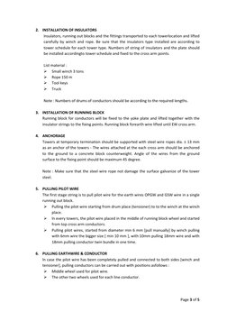 Stringing Procedure.pdf Conductor Stringing Methodology Guide | PDF | Insulator (Electricity ...