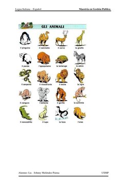 Legua Italiana – Español                                                          Maestría en Gestión Publica  
Alumno: Lic.