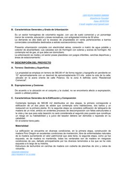 TASACIÓN COMERCIAL 
CALLE POLANCO Nº 24, LA LIGUA. 
 
 
LUIS FELIPE ENGBER ZAMORA 
Arquitecto Tasador 
Fono: