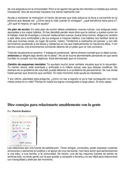 de una asignatura en la Universidad. Pero sí se agotan las ganas de intentarlo a medida que vamos 
fracasando. Eso de acumula