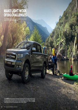 MAKE LIGHT WORK 
OF BIG CHALLENGES.
The new RANGER’s ultra-high-strength chassis, torque-heavy engines and superior 
suspensi