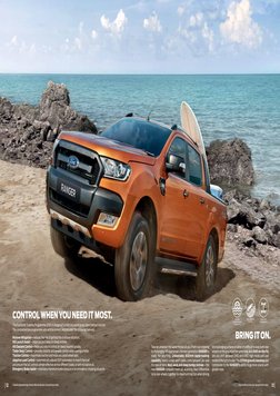 BRING IT ON.
CONTROL WHEN YOU NEED IT MOST.
Take on whatever the world throws at you. From river crossing 
to challenging off