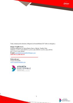 2 
 
 
 
 
 
 
 
 
 
 
 
 
 
 
 
 
 
 
 
 
 
 
Toda comunicación referente al Reporte de Sostenibilidad 2017 debe ser dir