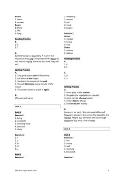 Answer Simple Word Basic English Words 1 Answer Key | PDF | Tea