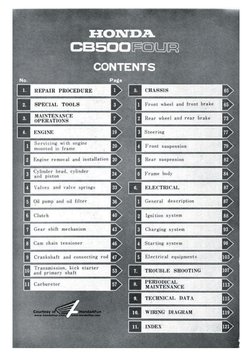 Honda-Cb-500 - (1971) - Shop Manual-Eng PDF | PDF