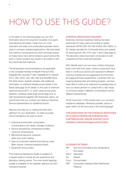 In the table on the following pages you can find
information about the long-term durability of properly
manufactured lamina