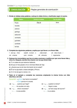 Unidad 1 La mejor forma de expresarse 
 
 
Unidad 1 | La mejor forma de expresarse 
Lengua castellana y Literatura 3.º ESO 
R