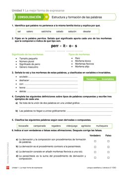 Unidad 1 La mejor forma de expresarse 
 
Unidad 1 | La mejor forma de expresarse 
Lengua castellana y Literatura 3.º ESO 
Est