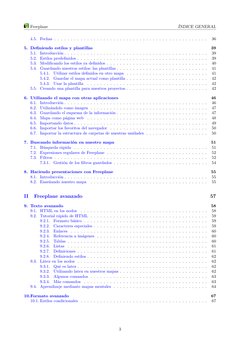 Freeplane
ÍNDICE GENERAL
4.5. Fechas . . . . . . . . . . . . . . . . . . . . . . . . . . . . . . . . . . . . . . . . . . . .
