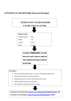 Conceptual Framework | PDF | Foods | Nature