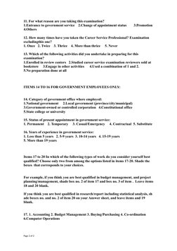 Civil Service Exam Q&A Guide | PDF | Test (Assessment) | Civil Service