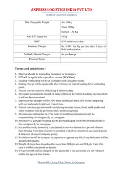 Transport Services Quotation Format | PDF | Cargo | Logistics