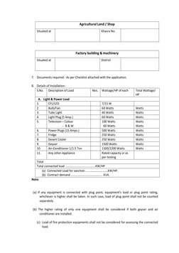 Agricultural Land / Shop 
Situated at 
 
 
Khasra No. 
 
 
 
Factory building & machinery 
Situated at 
 
 
District 
 
 
7