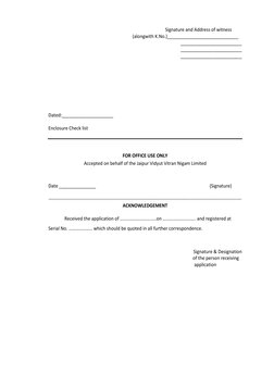 Signature and Address of witness      
(alongwith K.No.)_____________________________ 
_________________________