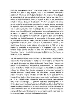 California) y La Bella Durmiente (1959). Posteriormente, en los 60’s se dio la 
creación de la película Mary Poppins (1964) l