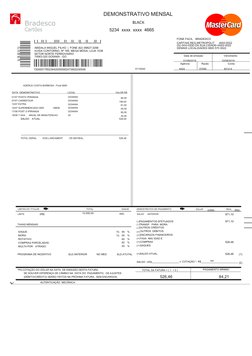 DEMONSTRATIVO MENSAL
BLACK
Bradesco 
Cartões 
ABIDALA MIGUEL FILHO  |  FONE (62) 99827-3298
SETOR NORTE FERROVIARIO
74063-320