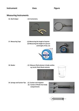 Autopsy Instruments and Their Uses | PDF | Autopsy | Skull