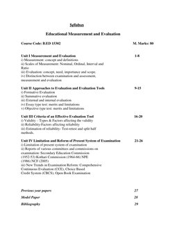 Educational Measurement and Evaluation Notes | PDF | Validity ...