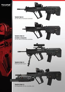 ®
TAVOR CTAR 21
(modelo compacto)
con mira réflex con iluminación automática
TAVOR TAR 21
con mira réflex con iluminación aut