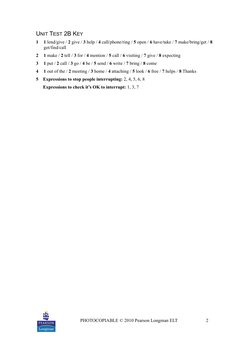 Lifestyle Pre-Intermediate Answer Key Unit 2 Test | PDF | Career ...