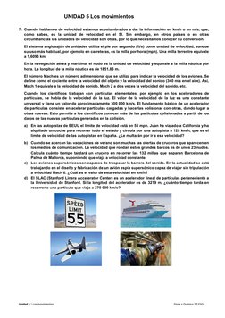 Unidad 5 | Los movimientos