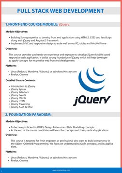 Full Stack Web Development | PDF