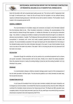 GEOTECHNICAL INVESTIGATION REPORT FOR THE PROPOSED CONSTRUCTION 
OF RESIDENTIAL BUILDING (G+2) AT KAZHIPATTUR, CHENNAI-603