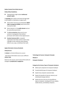 Gather Content from Online Sources 
Follow Ethical Guidelines 
 
Copying photos might violate intellectual 
property rig