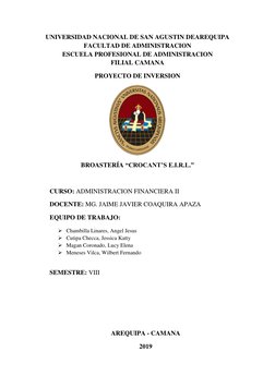 UNIVERSIDAD NACIONAL DE SAN AGUSTIN DEAREQUIPA  
FACULTAD DE ADMINISTRACION 
ESCUELA PROFESIONAL DE ADMINISTRACION 
FILIAL