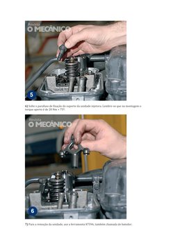 6) Solte o parafuso de fixação do suporte da unidade injetora. Lembre-se que na montagem o 
torque aperto é de 20 Nm + 7