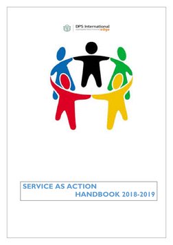  
 
       
 
SERVICE AS ACTION  
HANDBOOK 2018-2019 
 
