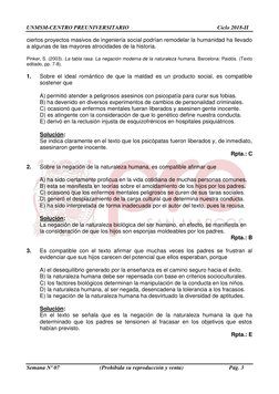 UNMSM-CENTRO PREUNIVERSITARIO                                                               Ciclo 2018-II 
 
Semana Nº 07 
(P
